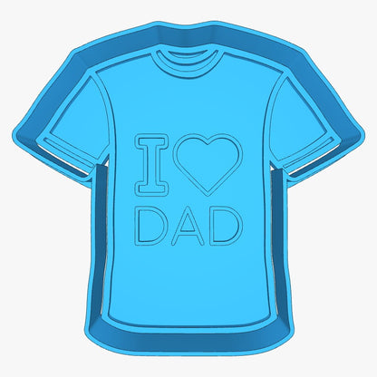 T-SHIRT I LOVE DAD 3"