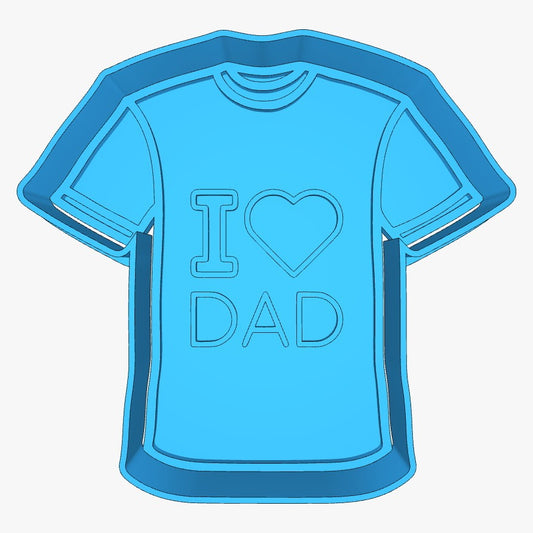 T-SHIRT I LOVE DAD 3"