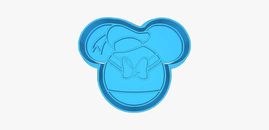 CABEZA DE MICKEY MOUSE ALUSIVA A DONALD DUCK  3"