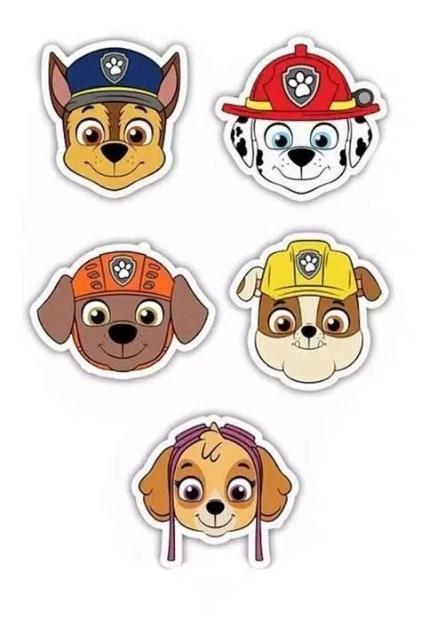 Cortador (molde) Personajes de Paw Patrol 3"