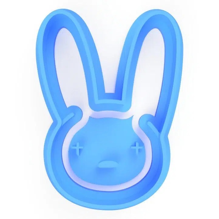 Cortador (molde) Conejo malo 2" - Bad Bunny