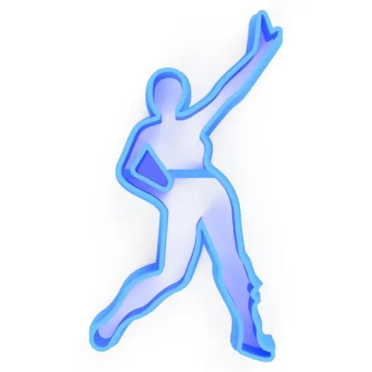 Cortador (molde) Figura de cuerpo de mujer bailando (Fortnite)